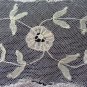 Silken net lace doily Battenburg lace oval antique netlace hc3308