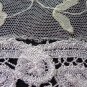 Silken net lace doily Battenburg lace oval antique netlace hc3308