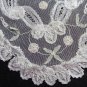 Silken net lace doily Battenburg lace oval antique netlace hc3308
