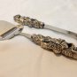 Christmas cheese tools cutlery 1 slicer 1 knife with pick stainless and brass hc3353