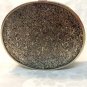 Repousse steel box hinged lid oval silvered interior hc3356