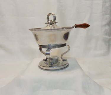 Buenilum Aluminum Fondue Set Chafing Dish Ladle 4 Pc Plus Warming Candle Mid Century Vintage Hc3364 Buenilum Aluminum Fondue Set Chafing Dish Ladle 4 Pc Plus Warming Candle Mid Century Vintage Hc3364