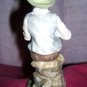 Leonardo signed bisque china figurine shepherd boy lamb hc1290