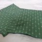 Set of 2 toss cushion covers green white fleur de lis zippers 15 inches hc3369