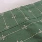 Set of 2 toss cushion covers green white fleur de lis zippers 15 inches hc3369