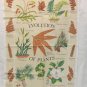 Evolution of Plants tea towel Royal Botanic Kew Gardens cotton unused hc3372