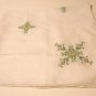 Antique Hardanger embroidered linen tablecloth threadwork details hc2087
