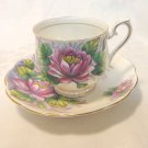 Water lily Royal Albert flower of the month cup/saucer no.7 vintage hc3380