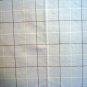 Eames era windowpane check tablecloth Fiesta colors vintage linens hc1037