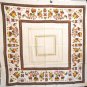 Parisian Prints linen tablecloth colonial motif vintage linens hc1375