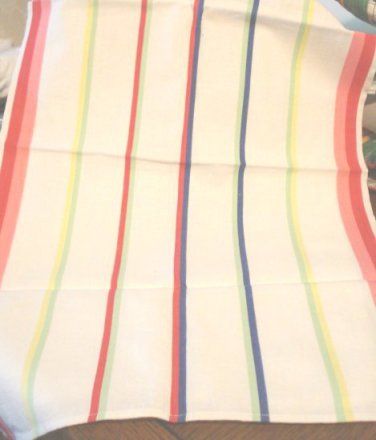 Cannon cotton kitchen or tea towel bold stripes mid century vintage hc2730