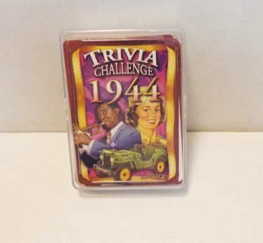 1944 Trivia deck playing cards 54 card deck sports history entertainment vintage hc3387