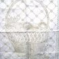 Jacquard weave cotton towel fruit basket grapes unused vintage hc2041