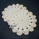 Pair hand crocheted thick potholders mint vintage kitchen linens hc2170