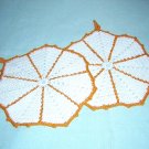 Hand crocheted set of potholders with loops vintage hc1144
