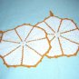 Hand crocheted set of potholders with loops vintage hc1144