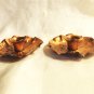 Gregorian Copper flower candle holders mid century vintage for tapers signed number 7  hc3392