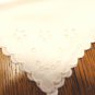3 Antique white linen luncheon napkins whitework embroidery  hc3405