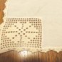 Antique place tray mat napkin off white linen filet lace trim invalid, singles, office lunch  hc3406
