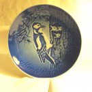 Bing and Grondahl 1980 Mother's Day plate Mors Dag woodpeckers blue BG porcelain hc3409