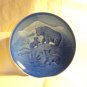 Bing and Grondahl 1985 Mother's Day plate Mors Dag bear and cubs blue BG porcelain hc3412