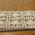 Hand crocheted lace trim white 48 inches long 1.4 inch wide hc3419