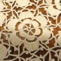 Hand crocheted doily floral center 11 inches white vintage hc3434