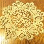 Three tiny lace doilies handmade 2 white 1 ecru white vintage hc3435