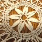 Three tiny lace doilies handmade 2 white 1 ecru white vintage hc3435