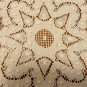 Tablecloth remnant Cluny Leavers Lace 31 by 33 inches white vintage hc3436