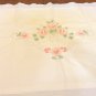 Antique pillow sham cotton vintage pink applique scalloped falange button close hc3438