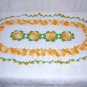 Large Irish crochet doily or centerpiece 4 roses center vintage hc1170