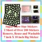 2 Super Glow Sticker Sheet (7 X 10 inch) + Free Gift