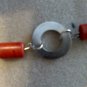 Red Jasper Wave Hardware Bracelet