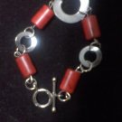 Red Jasper Wave Hardware Bracelet