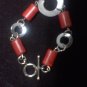 Red Jasper Wave Hardware Bracelet
