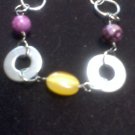 "Yellow Cats Eye" Hardware Bracelet