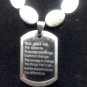"Serenity" Beaded Necklace with Serenity Prayer