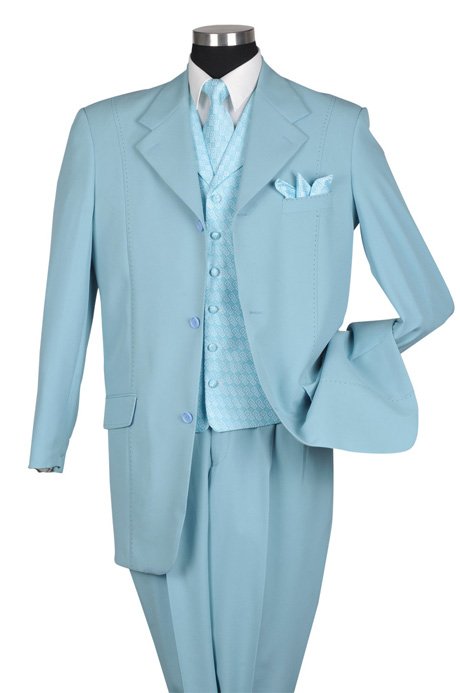 Mens Aqua Suit (6802V-AQ)