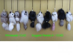 Cell Phone Charm Fur Chain