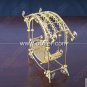 Iron Wire Craft Golden Rocking Chair