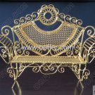 Iron Wire Craft Golden Chair