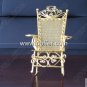 Iron Wire Craft Golden Rocking Chair Ex