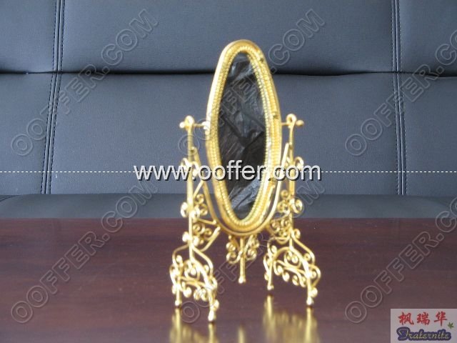 Iron Wire Craft Golden Mirror