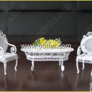 Iron Wire Craft White Courtyard Set