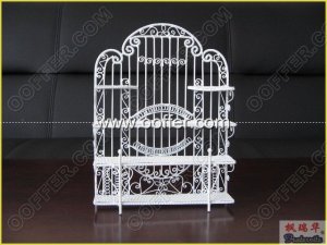 Iron Wire Craft White Shelf