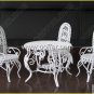 Iron Wire Craft White Courtyard Set