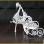 Iron Wire Craft White Peacock Chair
