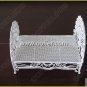 Iron Wire Craft White Bed