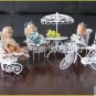 Iron Wire Craft White Courtyard Set